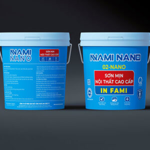 Sơn mịn<br> nội thất cao cấp<br> NAMI NANO - IN FAMI