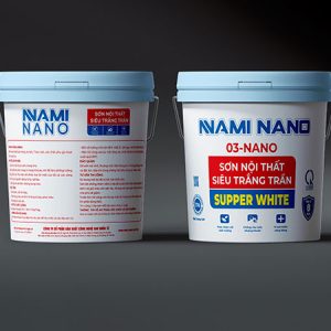 Sơn nội thất<br> siêu trắng trần <br>NAMI NANO - SUPER WHITE