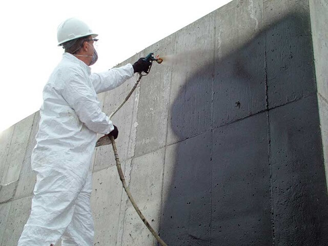 chống thấm hố thang máy bằng cách phun màn thẩm thấu